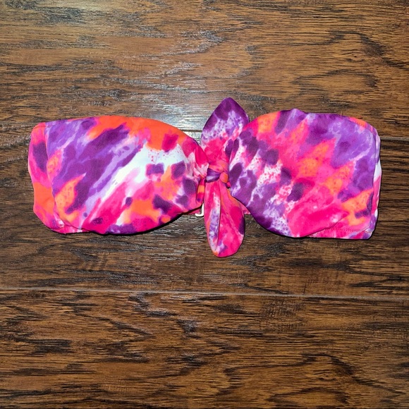 Victoria’s Secret Bandeau Tie Dye Bikini Swim XS Top - Picture 2 of 6